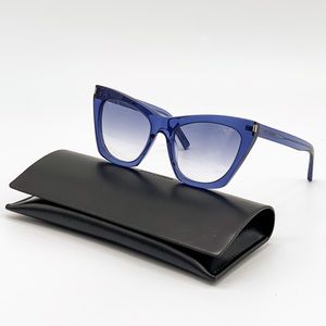 NEW SAINT LAURENT SL215 KATE BLUE CAT EYE EYEWEAR